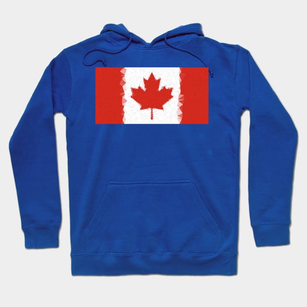 Low Poly Canada Flag Hoodie by TRIME